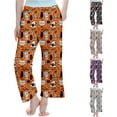 thumbnail image 1 of JAJAHO Halloween Pajamas Pants Kids Loose Straight Leg Casual Sleepwear Pants For Boys Girls 3-14Y, 1 of 4