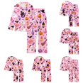 thumbnail image 1 of JAJAHO Halloween Pajamas Women Long Sleeve 2 Piece Pj Set Matching Button Shirt With Pants, 1 of 3
