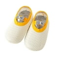 thumbnail image 1 of JAJAHO Baby Girls First Walking Flats Shoes Toddler Breathable Mesh Non- Lightweight Cute Bow Grip Shoes, 1 of 7