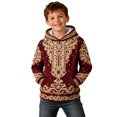 thumbnail image 1 of JAJAHO Kids Boys Christmas Hoodie 3D Printed Funny Santa Hoodie Xmas Holiday Party Tops For 1-16 Years, 1 of 5