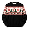thumbnail image 1 of JAJAHO Kids Boys Christmas Sweatshirt Christmas Tree Print Crew Neck Pullover Xmas Holiday Tops For 2-14 Years, 1 of 5