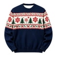thumbnail image 1 of JAJAHO Kids Boys Christmas Sweatshirt Christmas Tree Print Crew Neck Pullover Xmas Holiday Tops For 2-14 Years, 1 of 5