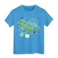 thumbnail image 1 of JAJAHO Kids Boys Girls Easter Shirts Crewneck Casual Tee Shirt Cute Cartoon Dinosaur T-Shirt Short Sleeve 3-13Y Holiday Tops, 1 of 4