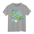thumbnail image 1 of JAJAHO Kids Boys Girls Easter Shirts Crewneck Casual Tee Shirt Cute Cartoon Dinosaur T-Shirt Short Sleeve 3-13Y Lovely Tops, 1 of 4