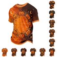 thumbnail image 1 of JAJAHO Kids Boys Pumpkin T Shirt Halloween Shirt Short Sleeve Crew Neck Pumpkin Graphic Tees 2-13Y, 1 of 4