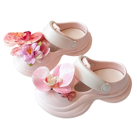JAJAHO Kids Casual Sandals For Girls Clogs Closed Toe Garden Shoes Comfortable Summer Beach Pool Waterproof Footwear Ages 4-16 Years Trendy Shoes
