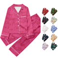 thumbnail image 1 of JAJAHO Kids Christmas Pajamas Set Long Sleeve Button Down 2 Piece Pjs For Boys Girls 3-14Y, 1 of 4