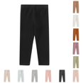 thumbnail image 1 of JAJAHO Kids Girls Leggings Toddler And Baby Stretchy Tights Cotton Spandex Elastic Waist Pants For School, Sizes 6M-8Y, 1 of 4