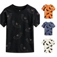 thumbnail image 1 of JAJAHO Kids Halloween T Shirts Bat Print Short Sleeve Crew Neck Graphic Tees For Boys Girls 4-13Y, 1 of 4