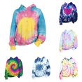 thumbnail image 1 of JAJAHO Kids Hoodies Boys Girls Tie Dye Printed Sweatshirt Long Sleeve Pocket Fall Pullover Tops 2-14Y, 1 of 3