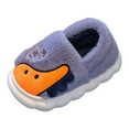thumbnail image 1 of JAJAHO Kids Slippers Cozy Indoor Shoes For Winter Comfortable Cartoon Dinosaur Closed Back Slippers For Boys Girls 2-10 Years, 1 of 4