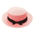thumbnail image 1 of JAJAHO Kids Straw Hat For Boys Girls Summer Wide Brim Cap Sun Visor Hats Sun Protection Beach Hats Bowknot Floppy Cap, 1 of 3
