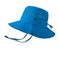 thumbnail image 1 of JAJAHO Kids Sun Hat Wide Brim Quick Dry Bucket Hat Adjustable Outdoor Summer Beach Caps For Boys Girls 4-10Y, 1 of 5