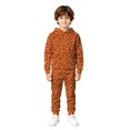 thumbnail image 1 of JAJAHO Kids Sweatsuit Boys Girls Leopard Outfit Long Sleeve Hoodies And Sweatpants 2 Piece Set 3-13Y, 1 of 3
