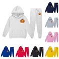 thumbnail image 1 of JAJAHO Kids Sweatsuits 2 Piece Halloween Outfits Sizes 2-13 Pumpkin Print Hoodie And Sweatpants Set Fall Winter Tracksuits, 1 of 4