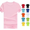 thumbnail image 1 of JAJAHO Kids T Shirts Short Sleeve Plain Tops For Boys Girls Breathable Mesh Basic Tees, Sizes 2-14Y, 1 of 8