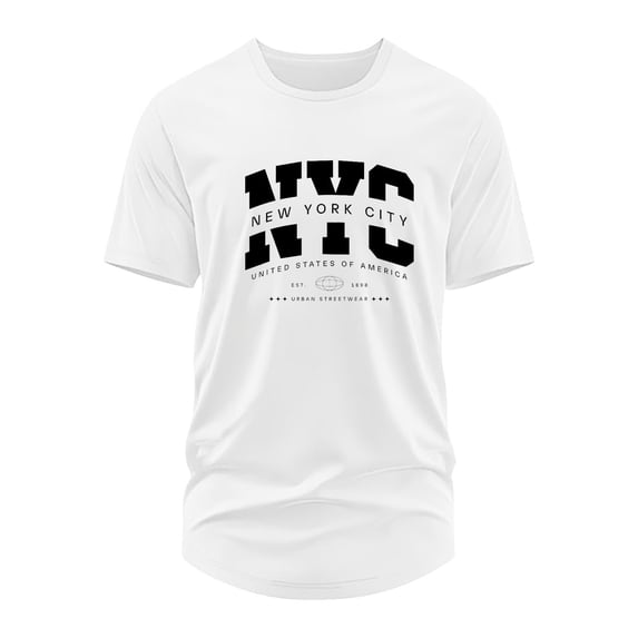 JAJAHO Men Letter Graphic Tee Summer Oversized T Shirt Short Sleeve Crew Neck Baggy Streetwear Stylish Tops
