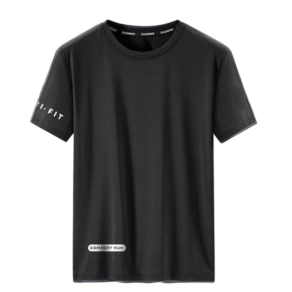 JAJAHO Men's Active Crew Neck T Shirt Athletic Running Gym Short Sleeve Stretch Breathable Cool Shirts Trendy Tops