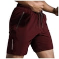 thumbnail image 1 of JAJAHO Men's Athletic Gym Shorts Summer Casual Sports Breathable Quick Drying Loose Fit Drawstring Shorts With Zipper Pockets Soft Bottoms, 1 of 4