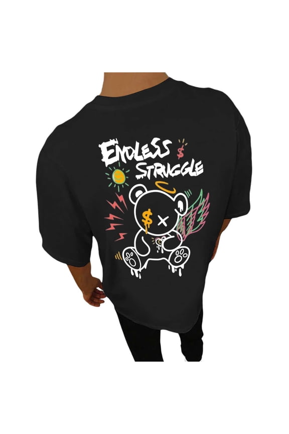 Men's Graphic Tees Oversized T Shirts For Men Summer Short Sleeve Retro Streetwear Lightweight Crewneck Tshirt Soft Tops
