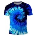 thumbnail image 1 of JAJAHO Men's Short Sleeve T Shirt Tie Dye Crew Neck Comfortable Breathable Graphic Tee Casual Daily Wear Summer Outfits Trendy Tops, 1 of 8