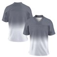 thumbnail image 1 of JAJAHO Mens Active Quick Dry V Neck T Shirt Casual Gradient Print Breathable Mesh Raglan Short Sleeve Athletic Running Gym Tees Soft Tops, 1 of 2