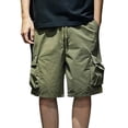 thumbnail image 1 of JAJAHO Mens Baggy Cargo Shorts Summer Jogging Loose Fit Drawstring Waist Outdoor Sports Shorts With Multi Pockets Workwear Versatile Bottoms, 1 of 5