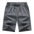 thumbnail image 1 of JAJAHO Mens Cargo Shorts Outdoor Sports Casual Drawstring Waist Loose Fit Lightweight Workwear Shorts With Zipper Pockets Trendy Bottoms, 1 of 4