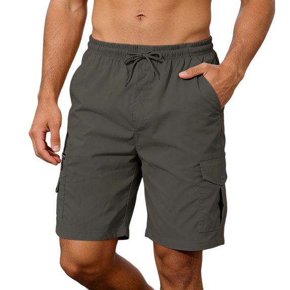 JAJAHO Mens Casual Cargo Shorts With Multiple Pockets Loose Fit Comfortable Lightweight Outdoor Summer Work Shorts Hiking Travel Daily Wear Stylish Trousers