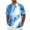 thumbnail image 1 of JAJAHO Mens Crew Neck T Shirt Tie Dye Short Sleeve Graphic Tee Comfort Casual Daily Wear Summer Beach Shirts Leisure Tops, 1 of 4