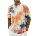 thumbnail image 1 of JAJAHO Mens Crew Neck T Shirt Tie Dye Short Sleeve Graphic Tee Comfort Casual Daily Wear Summer Beach Shirts Soft Tops, 1 of 4