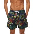 thumbnail image 1 of JAJAHO Mens Hawaiian Sports Shorts Quick Dry Loose Fit Casual Drawstring Tropical Print Summer Beach Shorts Trendy Bottoms, 1 of 7