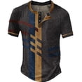 thumbnail image 1 of JAJAHO Mens Henley Shirts Short Sleeve Waffle T Shirt Patchwork Loose Fit Casual Fashion Crew Neck Graphic Tee Summer Soft Tops, 1 of 2