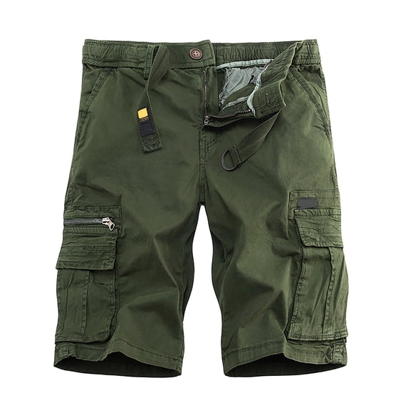 JAJAHO Mens Hiking Cargo Shorts Lightweight Outdoor Sports Relaxed Fit Retro Fishing Golf Shorts With Multi Pockets Stylish Bottoms