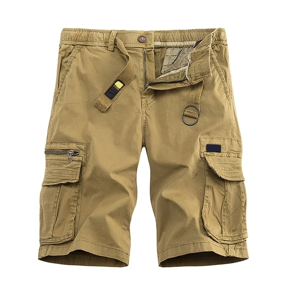 JAJAHO Mens Hiking Cargo Shorts Lightweight Outdoor Sports Relaxed Fit Retro Fishing Golf Shorts With Multi Pockets Stylish Bottoms