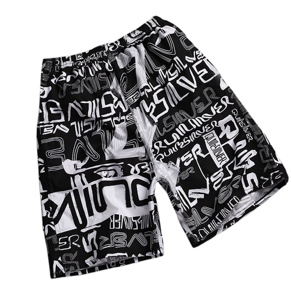 JAJAHO Mens Loose Fit Shorts Casual Summer Lightweight Elastic Waist Sports Shorts Streetwear Trendy Bottoms