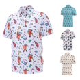 thumbnail image 1 of JAJAHO Mens Polo Shirts Short Sleeve Casual Funny Printed Summer Breathable Mesh Stretch Golf Shirts For Men Versatile Tops, 1 of 3