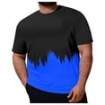 thumbnail image 1 of JAJAHO Mens Short Sleeve T Shirt Plus Size Loose Fit Fashion Casual 3D Printed Crew Neck Color Block T-Shirts Graphic Tee Comfortable Tops, 1 of 5