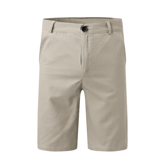 JAJAHO Mens Stretch Golf Shorts Summer Flat Front Solid Color Quick Dry Dress Shorts For Men Workwear Stylish Bottoms