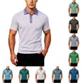 thumbnail image 1 of JAJAHO Mens Striped Polo Shirts Quick Dry Summer Short Sleeve Lightweight Performance Polos For Men Outdoor Golf Wear Soft Tops, 1 of 4