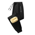 thumbnail image 1 of JAJAHO Mens Sweatpants Thermal Fuzzy Lining Casual Joggers Pants Drawstring Relaxed Fit Warm Ankle-Tied Sweat Pants With Zipper Pockets Insulated Classic Trousers, 1 of 3
