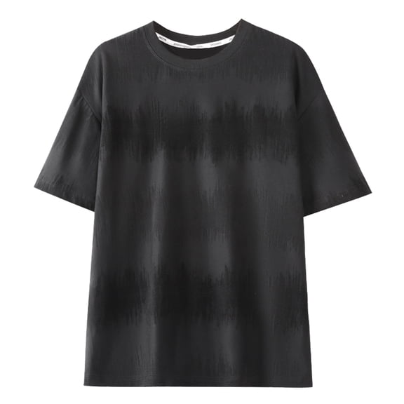 JAJAHO Mens Tie Dye T Shirt Casual Crew Neck Short Sleeve Graphic Tee Loose Fit Summer Streetwear Soft Tops