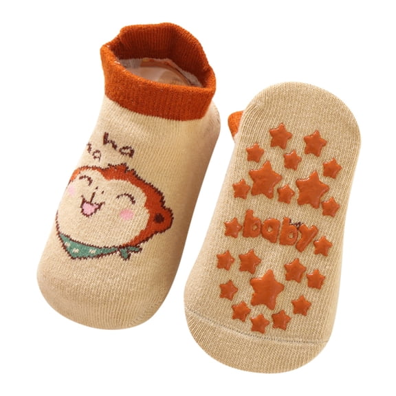 JAJAHO Newborn Baby No Show Socks Infant Cute Cartoon Animal Printed Summer Breathable Non-Slip Boys Girls Leisure Sock