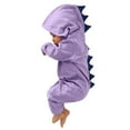 thumbnail image 1 of JAJAHO Baby Boy Girl Hooded Jumpsuits Dinosaur Design Romper Toddler Outfits Clothes Trendy One-Pieces, 1 of 2