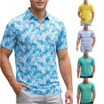 thumbnail image 1 of JAJAHO Polo Shirts For Men Summer Quick Dry Short Sleeve Turndown Collar Casual Breathable Wicking Shirts Comfy Tops, 1 of 4