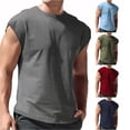 thumbnail image 1 of JAJAHO Sleeveless Shirts For Men Tank Top Breathable Summer Round Neck Solid Color Muscle Running Gym Tank Tops, 1 of 4