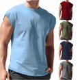 thumbnail image 1 of JAJAHO Sleeveless Shirts For Men Tank Top Breathable Summer Round Neck Solid Color Muscle Running Gym Tank Tops, 1 of 5