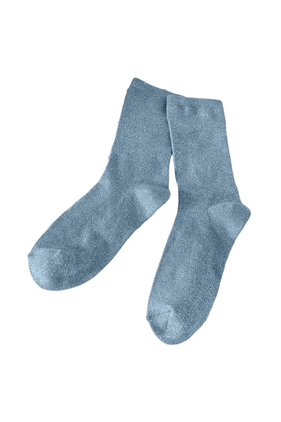 Sparkling Socks For Women Glitter Mid Calf Dressy Socks Elegant Holiday Party Comfortable Sock