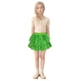 thumbnail image 1 of JAJAHO Sparkly Sequin Skirt For Girls Layered Elastic Waistband Mini Skirts Carnival Toddler Kids Soft Skirt, 1 of 4
