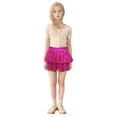 thumbnail image 1 of JAJAHO Sparkly Sequin Skirt For Girls Layered Elastic Waistband Mini Skirts Carnival Toddler Kids Stylish Skirt, 1 of 4
